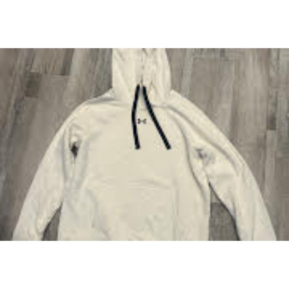 Women's Authentic Off-White/Black Under Armour Hoodie